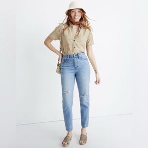 Madewell The Perfect Vintage Crop High Rise Duncannon Blue Jeans Women’s Size 33